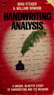 Cover of: Handwriting analysis. by Brad Steiger