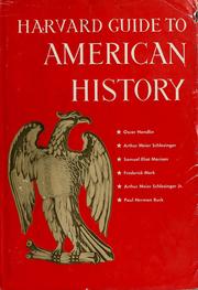 Cover of: Harvard guide to American history