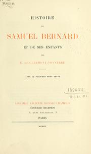 Cover of: Histoire de Samuel Bernard et de ses enfants.