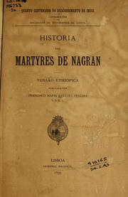 Cover of: Historia dos martyres de Nagran