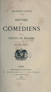 Cover of: Histoire des comédiens de la troupe de Molière.