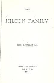 Cover of: Hilton family