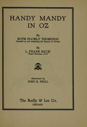 Cover of: Handy Mandy in Oz by Ruth Plumly Thompson