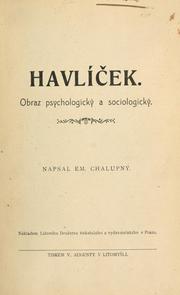 Cover of: Havlíek: obraz psychologický a sociologický.