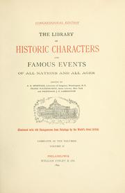 Cover of: The Library of historic characters and famous events of all nations