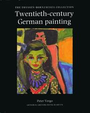 Cover of: Twentieth-century German painting by Peter Vergo