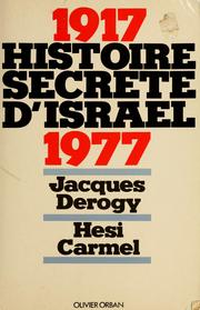 Cover of: Histoire secrète d'Israël: 1917-1977