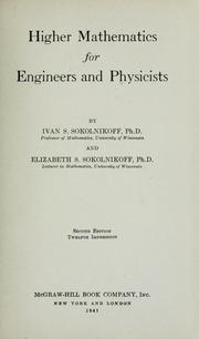 Cover of: Higher mathematics for engineers and physicists