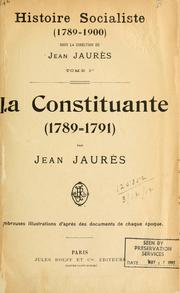 Cover of: Histoire socialiste (1789-1900) by Jean Jaurès