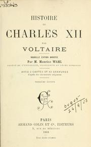 Cover of: Histoire de Charles XII by Voltaire
