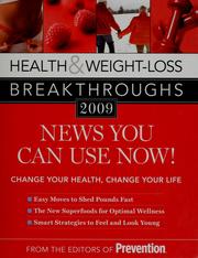 Cover of: Health & weight-loss breakthroughs 2009 by by the editors of Prevention