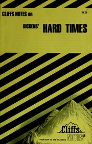 Cover of: Hard times: notes : including introduction, life of the author, background material, character analyses ...