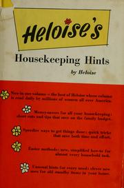 Cover of: Heloise's housekeeping hints by Heloise.