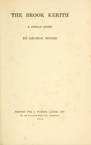 Cover of: The brook Kerith by George Moore