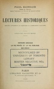 Cover of: Histoire grecque by Paul Guiraud