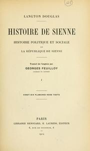 Cover of: Histoire de Sienne: histoire politique et sociale de la République de Sienne
