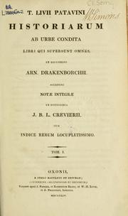 Cover of: Historiarum ab urbe condita libri qui supersunt omnes. by Titus Livius