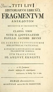 Cover of: Historiarum libri XCI, fragmentum [Anekdoton]