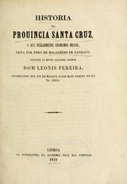 Cover of: Historia da prouincia Santa Cruz by Pero de Magalhães Gandavo