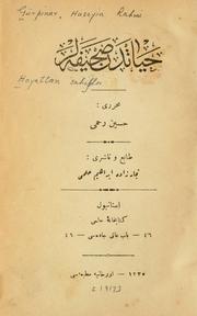 Cover of: Hayattan sahifolor