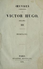 Cover of: Hernani by Victor Hugo