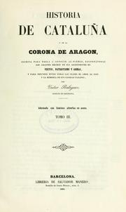 Cover of: Historia de Cataluña y de la Corona de Aragón