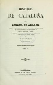 Cover of: Historia de Cataluña y de la Corona de Aragón by Víctor Balaguer