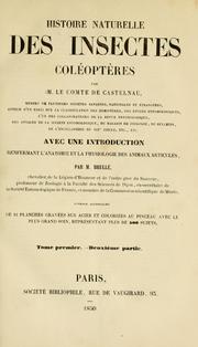 Cover of: Histoire naturelle des insectes, coléoptères