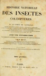 Cover of: Histoire naturelle des insectes by Castelnau, Francis comte de