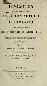 Cover of: Herodotou Halikarnesseos historion logoi 9. by Herodotus