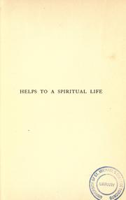 Cover of: Helps to a spiritual life by Joseph Schneider