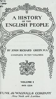 Cover of: A history of the English people by John Richard Green