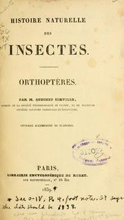Histoire naturelle des insectes by Jean Guillaume Audinet-Serville