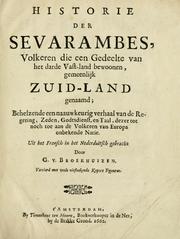 Cover of: Historie der Sevarambes: volkeren die een gedeelte van het darde vast-land bewoonwn, gemeenlijk Zuid-land genaamd; : behelzende een naauwkeurig verhaal van de regering, zeden, godtsdienst, en taal, dezer tot noch toe aan de volkeren van Europa onbekende natie