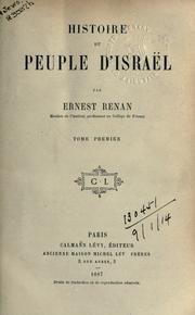 Cover of: Historie du peuple d'Israël. by Ernest Renan