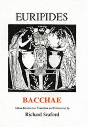 Cover of: Bacchae (Plays of Euripides) by Richard Seaford
