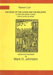 Cover of: Ramon Llull: The Book of the Lover and the Beloved (Classical Texts)