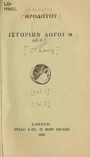 Cover of: [Historin logoi 9 by Herodotus