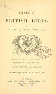 Cover of: A history of British birds. by William Yarrell