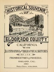 Historical souvenir of El Dorado County, California by Paolo Sioli