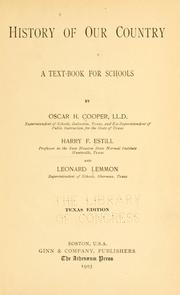 Cover of: History of our country: a text-book for schools