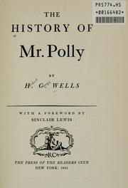 Cover of: The history of Mr. Polly by H. G. Wells