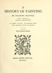 Cover of: A history of painting by Haldane Macfall