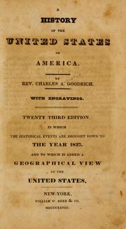 Cover of: history of the United States of America: with engravings.
