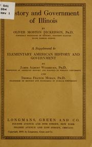 Cover of: History and government of Illinois ...