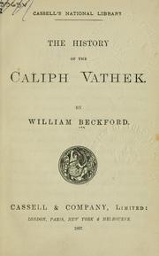 Cover of: The history of the Caliph Vathek