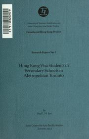 Hong Kong visa students in secondary schools in metropolitan Toronto