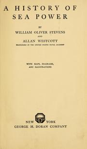 Cover of: A history of sea power
