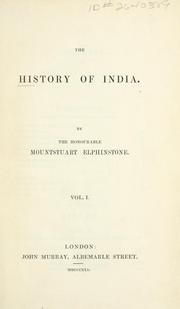 Cover of: The history of India
