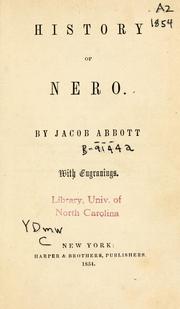 Cover of: History of Nero by Jacob Abbott